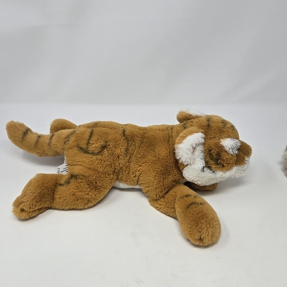 FAO SCHWARZ SET OF 2 PLUSH TOYS STUFFED ANIMAL TIGER & RHINO ADOPT A WILD PAL - Picture 13 of 14